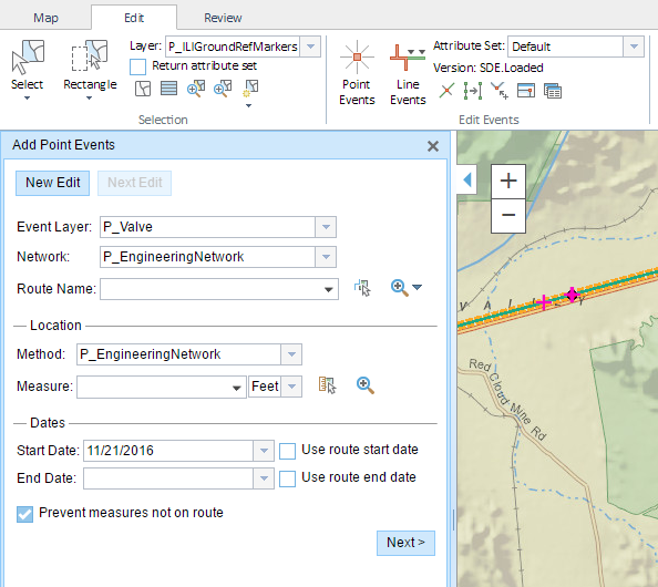 Event Editor widget add point Event Editor widget add point