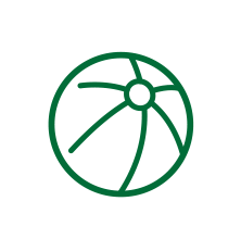 Icono de huella dentro de círculo blanco